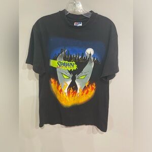 Vintage Spawn Comic Book Tshirt Hanes Tag Single Stitch Size Medium Logo Marvel